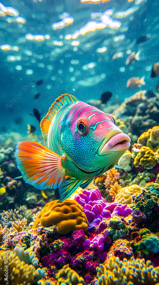 Tropical sea underwater fishes on coral reef. Aquarium oceanarium wildlife colorful marine panorama landscape nature snorkel diving Tropical sea underwater fishes on coral reef. Aquarium oceanarium wildlife colorful marine panorama landscape nature snorkel diving