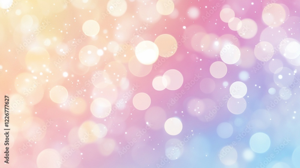 Pastel Gradient Bokeh Background with Sparkling Lights for Magical Designs and Celebrations Pastel Gradient Bokeh Background with Sparkling Lights for Magical Designs and Celebrations