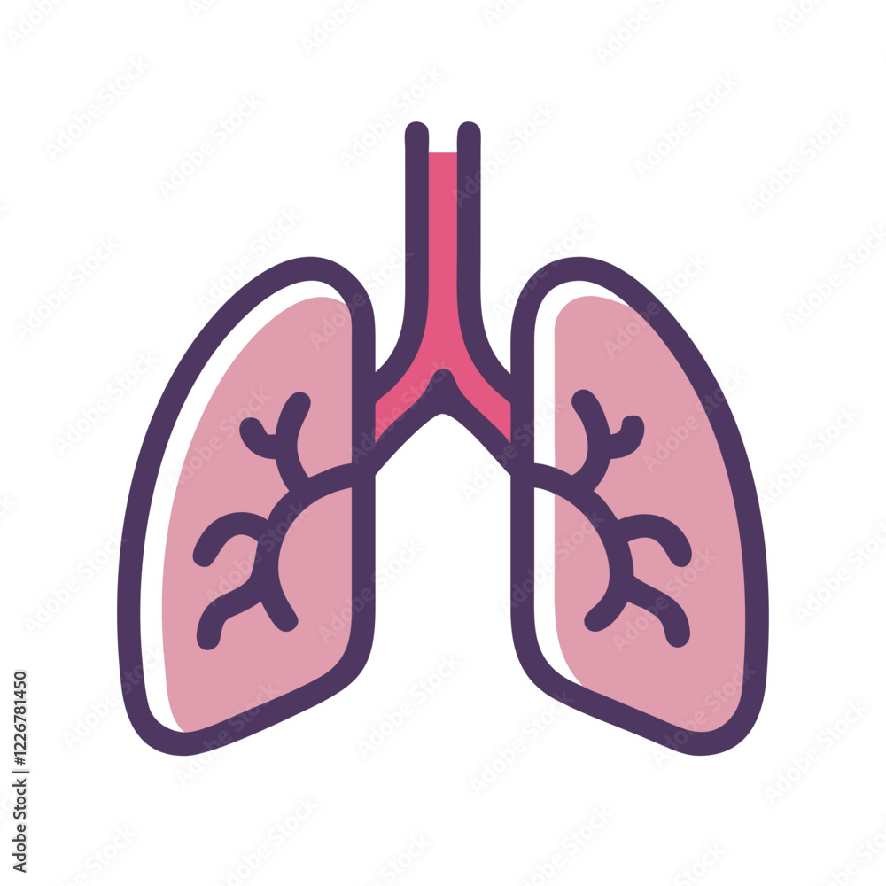 lungs icon design lungs icon design