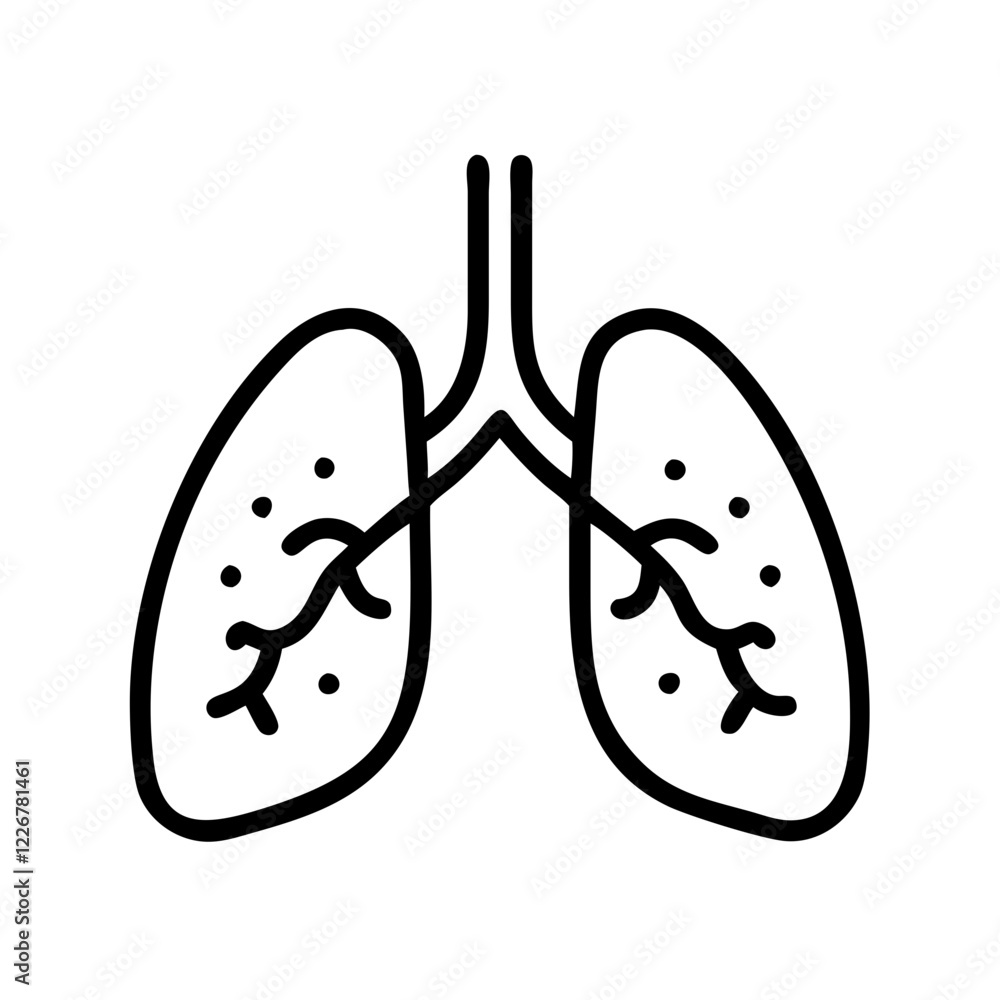 lungs icon design lungs icon design