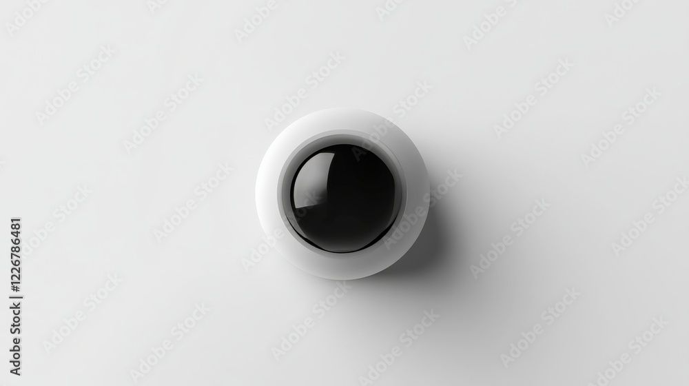 Minimalist Bold Black Circle on Clean White Background with Simple Design Elements Minimalist Bold Black Circle on Clean White Background with Simple Design Elements