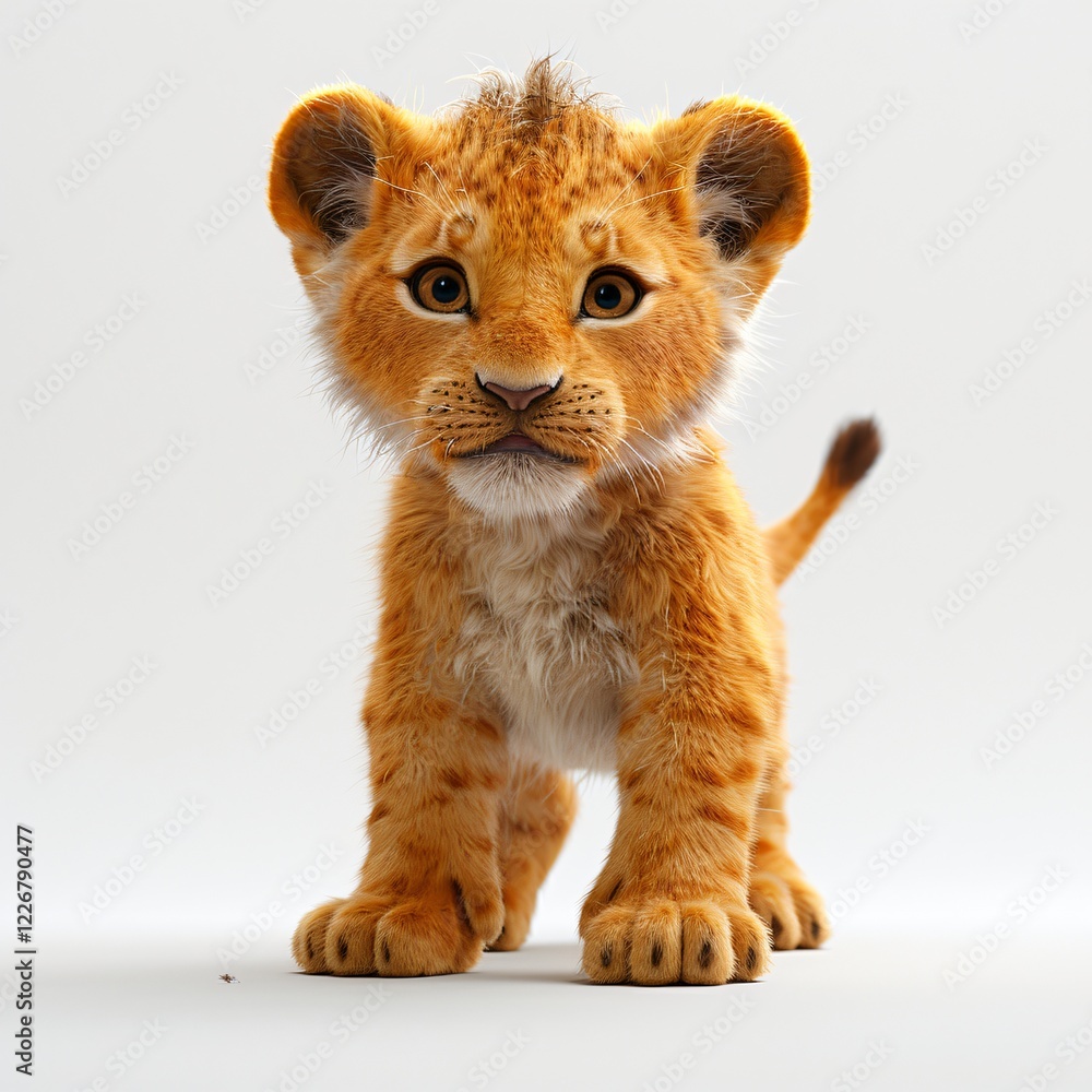 Adorable Lion Cub Cute Baby Wildcat Small Feline Golden Fur Wildlife Photography Adorable Lion Cub Cute Baby Wildcat Small Feline Golden Fur Wildlife Photography