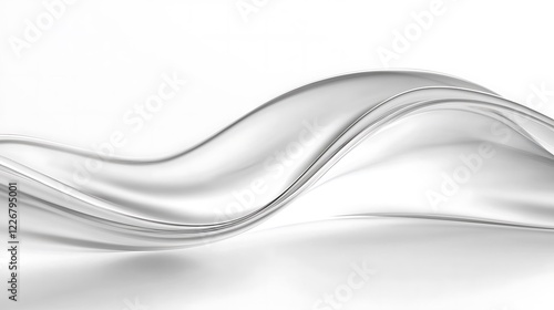 Abstract Silver Wave Design Background Image