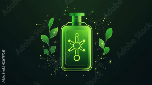 Hydrogen color icon, H2 in heavy industry and metallurgy, vector green energy symbol. Hydrogen renewable fuel and energy production technology of oxygen cells electrolysis, industry linear symbol photo