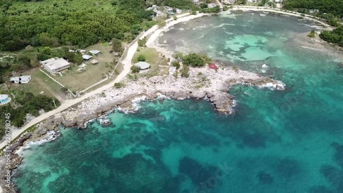 Wallpaper Mural hing angle aerial of The Bahamas island country within the Lucayan Archipelago of the Atlantic Ocean drone footage resort vacation holiday dreamer Torontodigital.ca