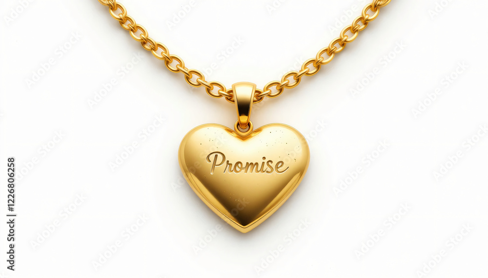 Golden Heart with Chain & Necklace, Romantic Jewelry, Heart Necklace, Love Pendant, Golden Pendant, Heart Symbol, Valentine's Day Gift, Elegant Jewelry, Love Necklace, Heart Chain, Affection Jewelry