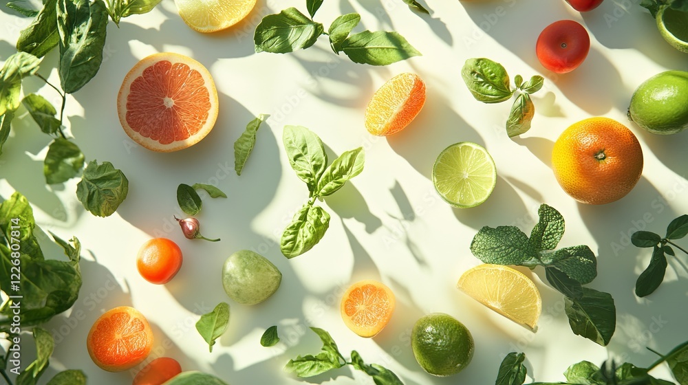 A clean ad for an eco-farm delivery service emphasizing fresh, organic ingredients. digital A clean ad for an eco-farm delivery service emphasizing fresh, organic ingredients. digital