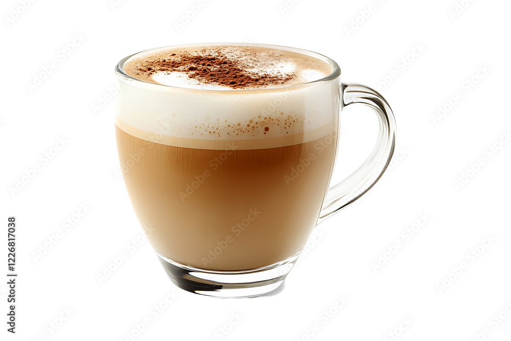 Frothy Steaming Latte Cup Isolated on Transparent Background PNG Image. Frothy Steaming Latte Cup Isolated on Transparent Background PNG Image.