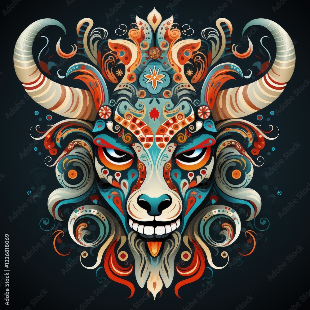 Mythical Creature from Polish Folklore in an Intricate Vector Illustration Mythical Creature from Polish Folklore in an Intricate Vector Illustration