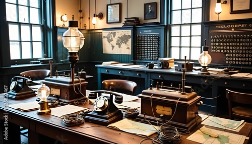 Vintage Telegraphy Office: A Glimpse into the Past