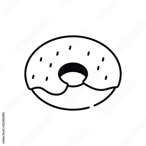 Donut vector icon