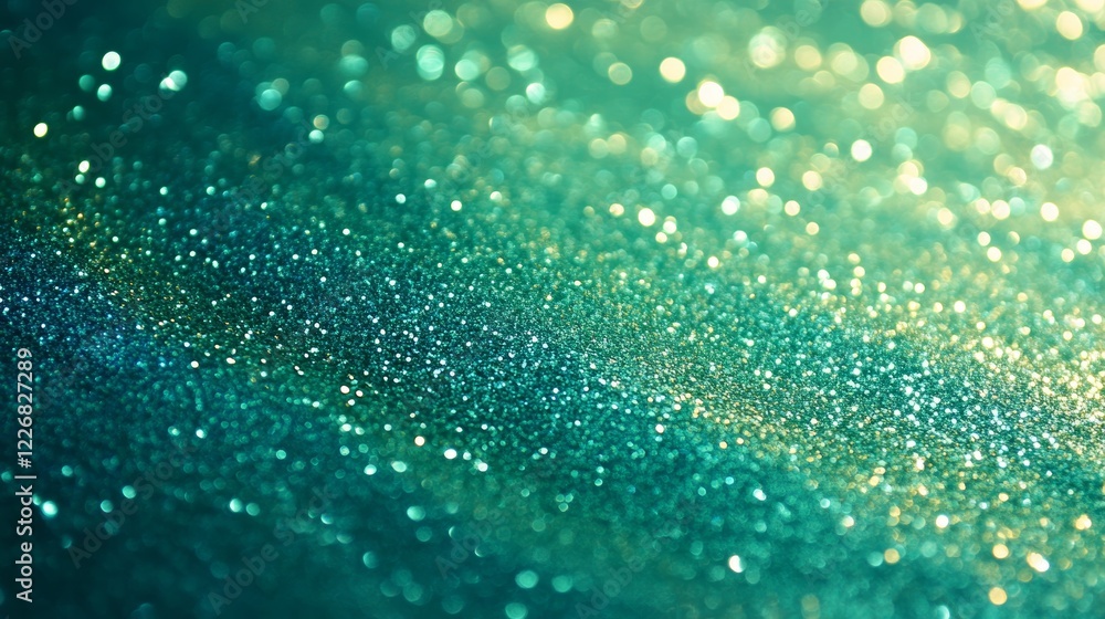 Emerald and teal gradient with lime metallic reflections glitter Emerald and teal gradient with lime metallic reflections glitter