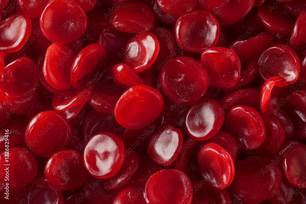 Vibrant Red Gummy Candies Vibrant Red Gummy Candies