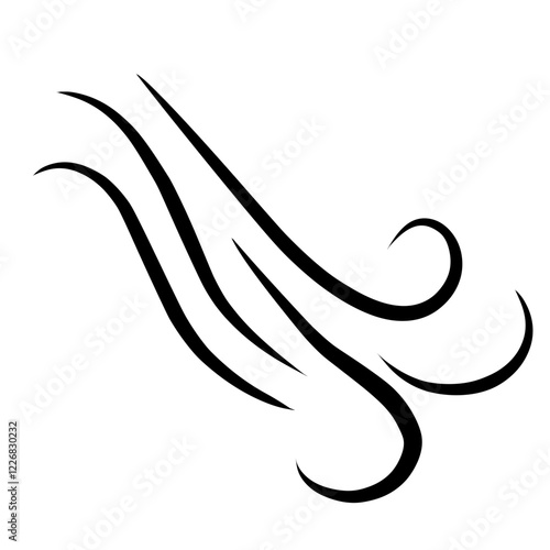Wind sweep effects illustration 