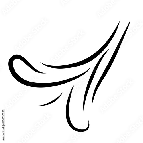 Wind sweep effects illustration 