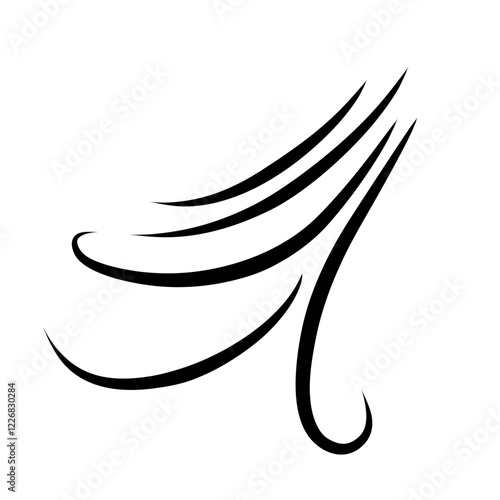 Wind sweep effects illustration 