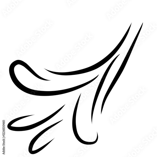 Wind sweep effects illustration 