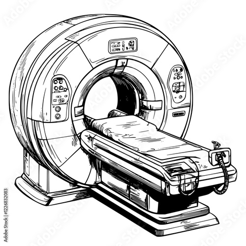 CT scan machine in a healthcare facility ready for patient use during a routine diagnostic procedure