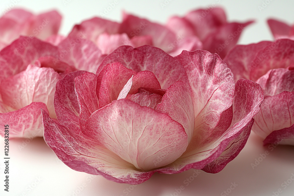 Delicate Pink Rose Buds Close Up View Delicate Pink Rose Buds Close Up View