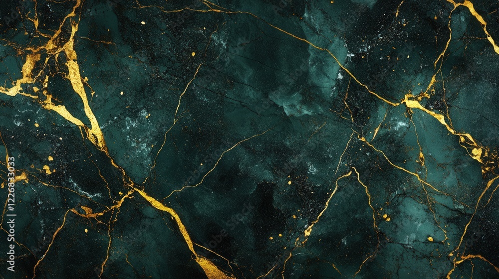 Dark Green Marble Background with Gold Veins for Luxurious Design Projects Dark Green Marble Background with Gold Veins for Luxurious Design Projects