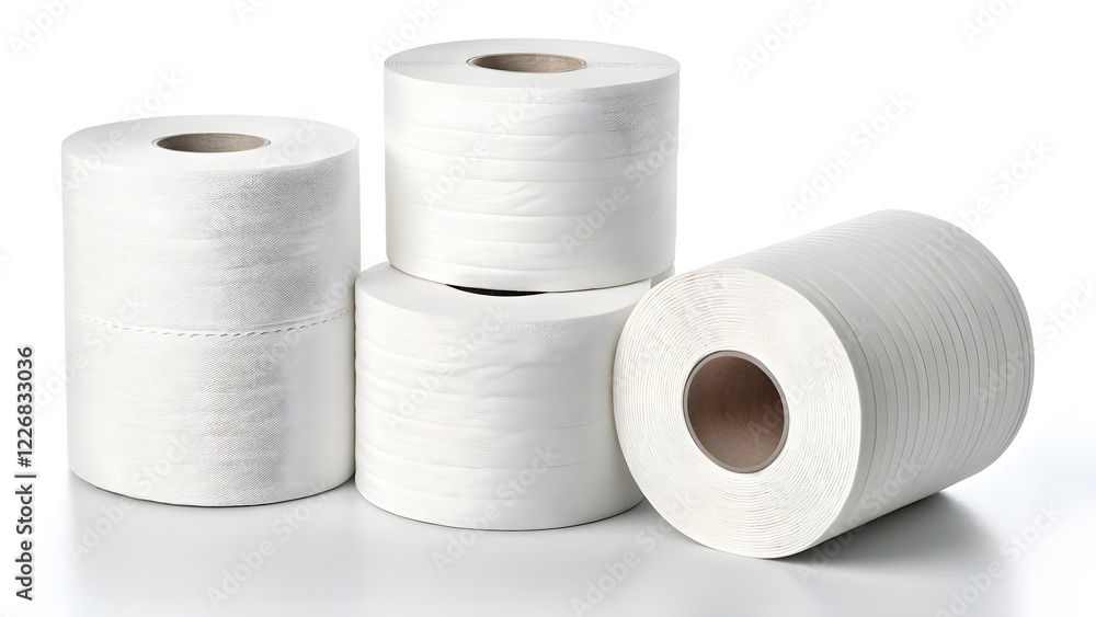 Stacked Toilet Paper Rolls Clean, Minimalist Household Essentials V1 Stacked Toilet Paper Rolls Clean, Minimalist Household Essentials V1