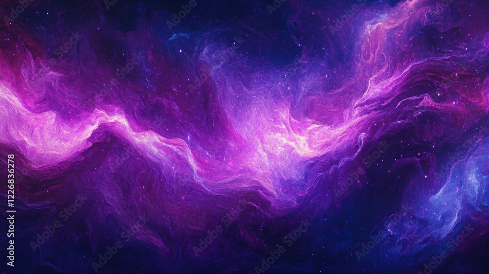 Dark Purple Cosmic Background with Subtle Glowing Lines in Abstract Style Dark Purple Cosmic Background with Subtle Glowing Lines in Abstract Style