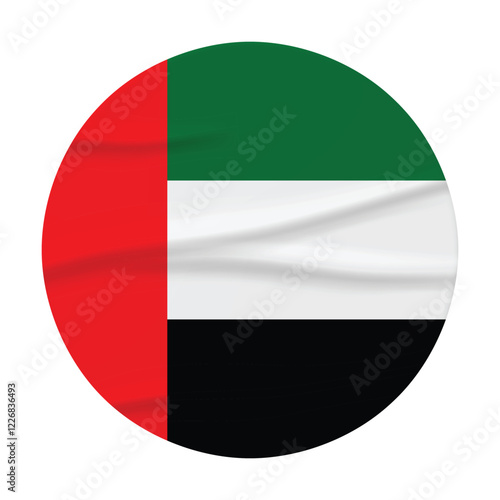 Free Download United Arab Emirates, UAE Flag Stickers. Glue-on, wrinkled stickers or labels - GFXLoad