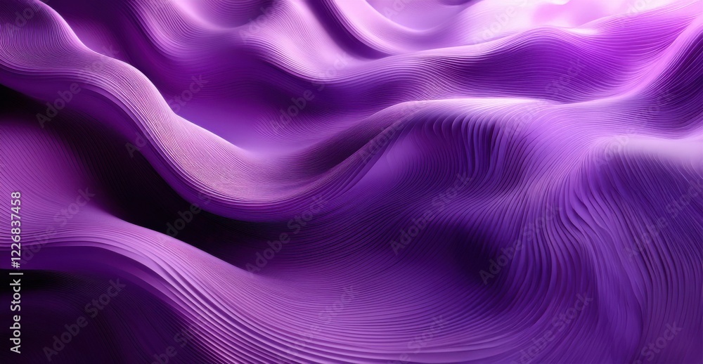 Obraz premium smooth purple wavy background