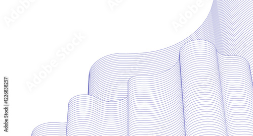 abstract wavy graphics 3d rendering	
