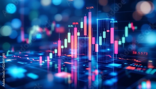  business  stats ranslated into bar graph candlesti 