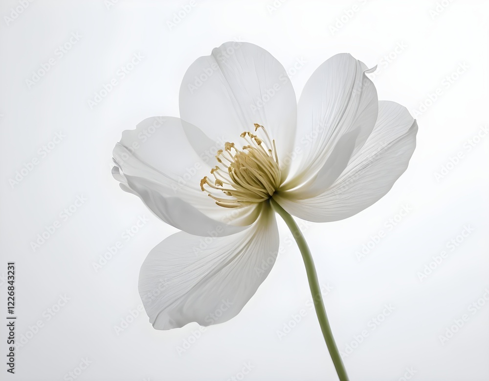 Obraz premium beautiful flowers on white background.