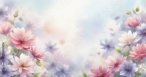 flores estilo acuarela