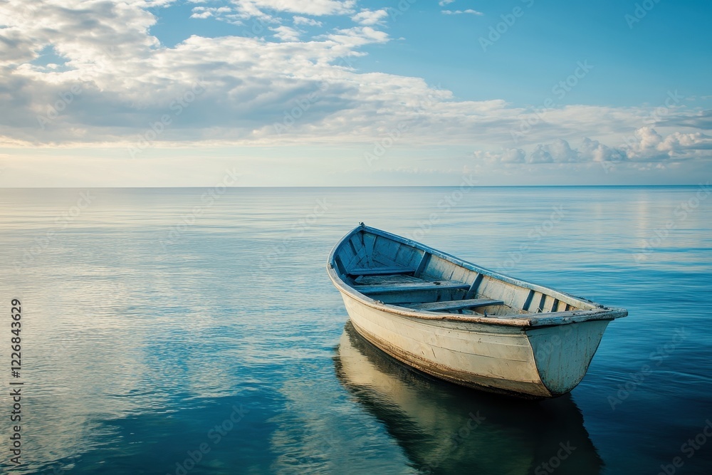 Tranquil ocean boat sunset calm sea idyllic travel Tranquil ocean boat sunset calm sea idyllic travel
