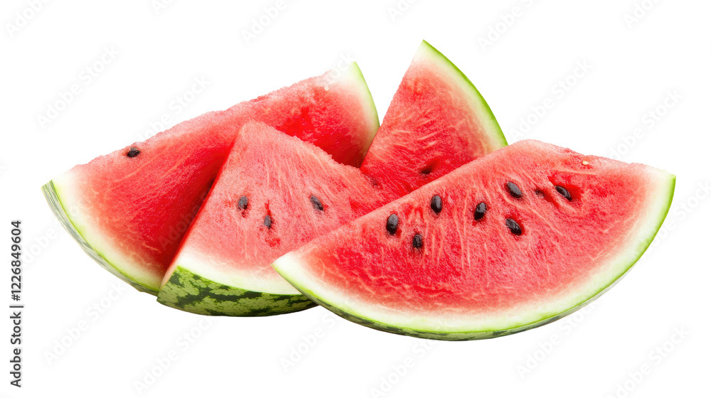 Watermelon is isolated on white background. Watermelon is isolated on white background.