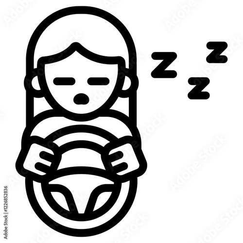 졸음 운전 아이콘 