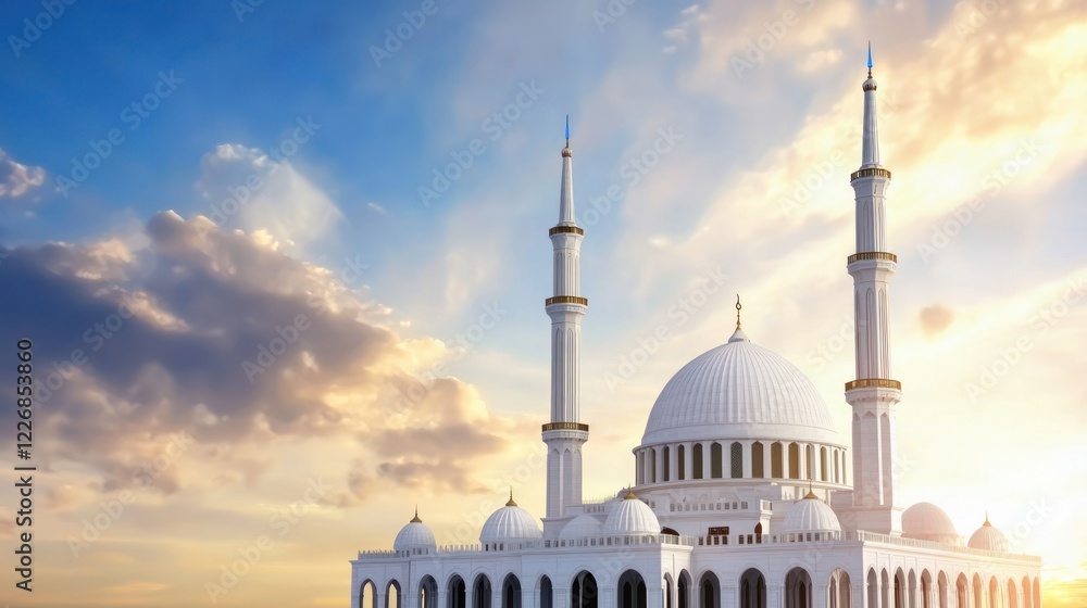 Fototapeta premium Majestic Mosque at Sunset