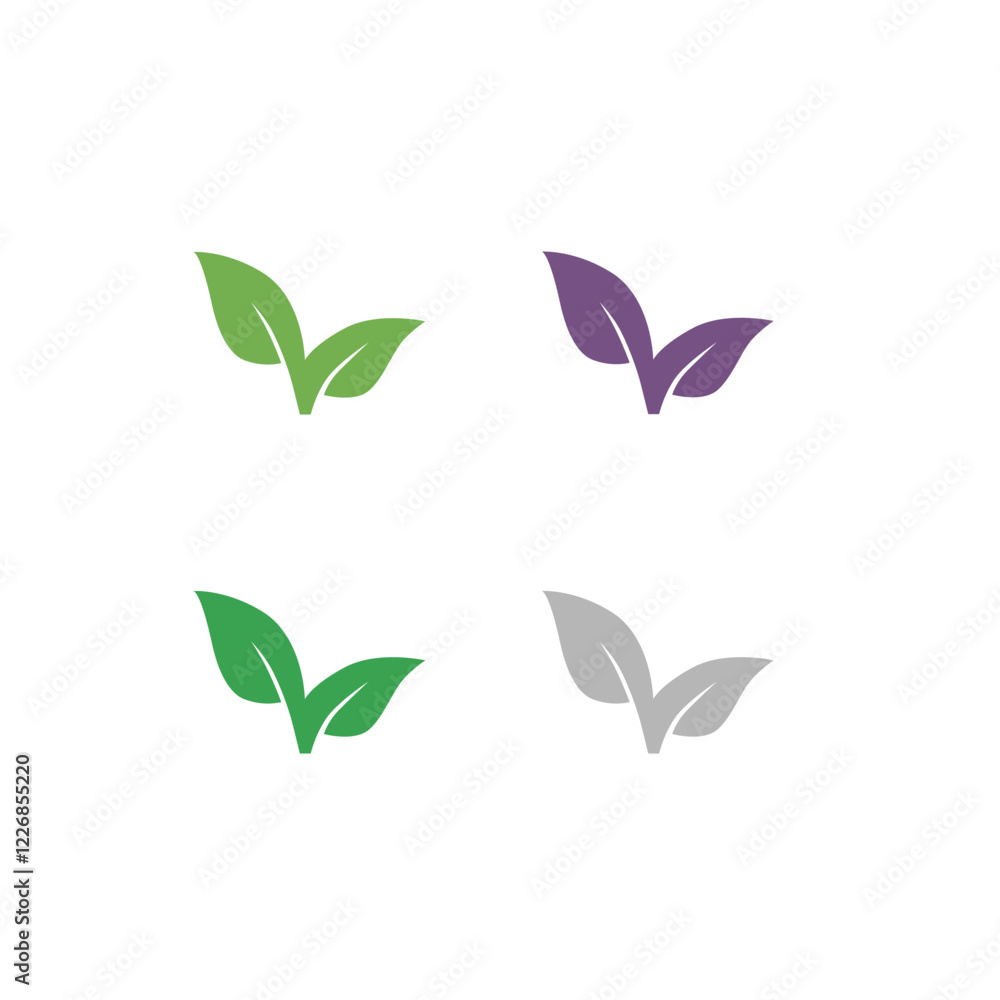 Natural Organic Bio Eco Product Badge Sign Symbol Logo Vector isolated on White Natural Organic Bio Eco Product Badge Sign Symbol Logo Vector isolated on White