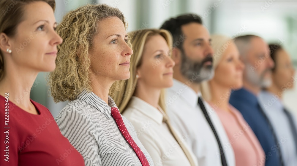 Professional Group of Diverse Individuals Engaging in Recognition Program Setting Professional Group of Diverse Individuals Engaging in Recognition Program Setting