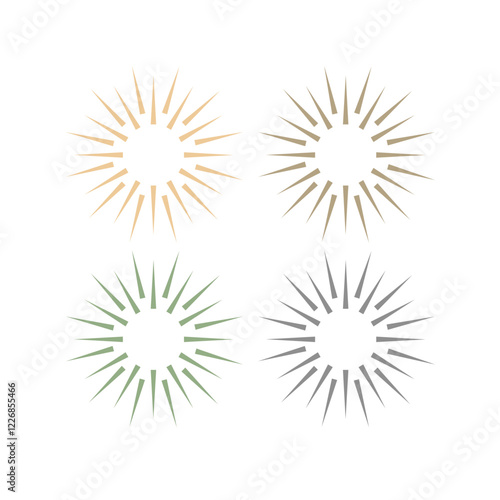 Natural Healing Wellness Ayurveda Center Mandala Art Sign Symbol isolated on White