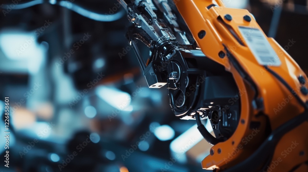 A close-up of a robotics engineer calibrating industrial robots in a car manufacturing plant, with robotic assembly lines and automotive parts in the background, Automotive robotics calibration scene A close-up of a robotics engineer calibrating industrial robots in a car manufacturing plant, with robotic assembly lines and automotive parts in the background, Automotive robotics calibration scene