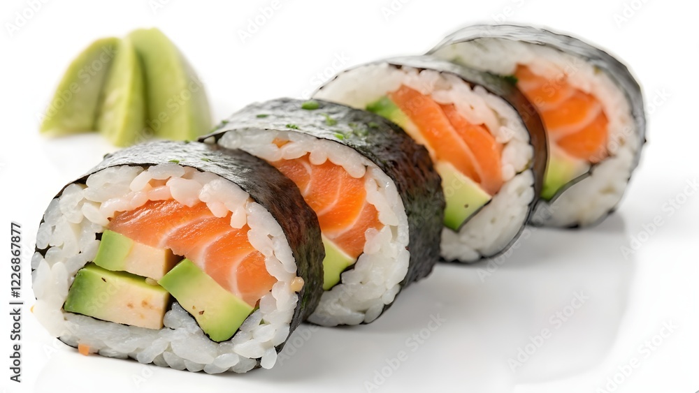 sushi with salmon sushi with salmon