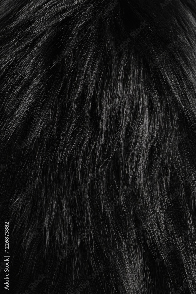 Up-close view of animal fur with a focus on the individual hairs and texture. Up-close view of animal fur with a focus on the individual hairs and texture.
