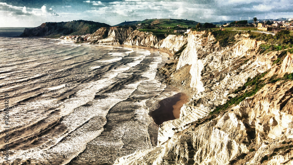 Φωτογραφία Aerial drone viewpoint on Stair of the Turks