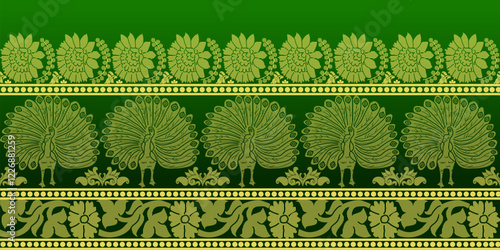 beautiful graphic saree design and this sari design is in Indian style which is for textile fashion industry and it can be used as wallpaper backdrop and website bg this style is originated in india 
