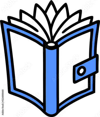 cute book icon idea vector(svg)