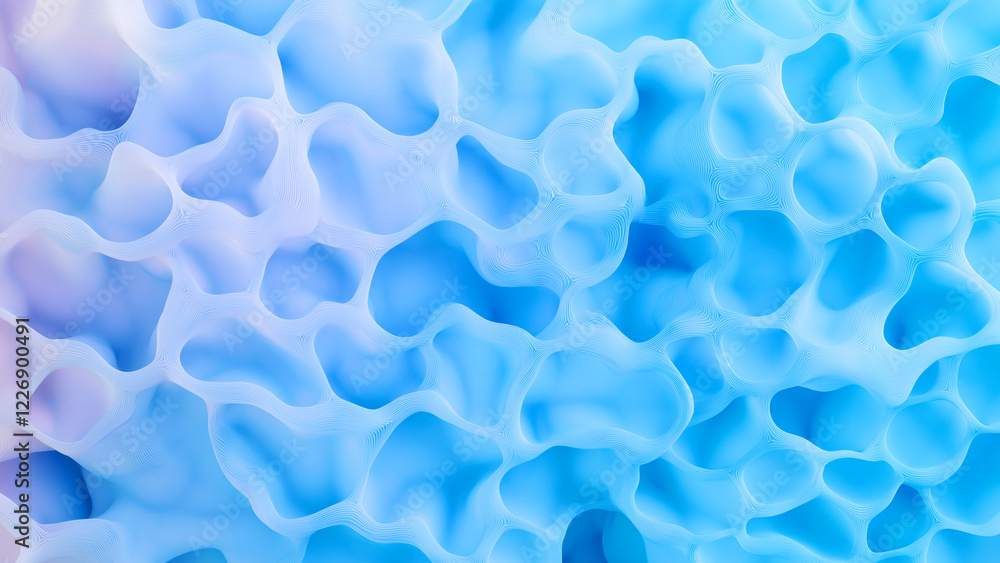 Blue abstract design featuring organic, cellular structures Blue abstract design featuring organic, cellular structures