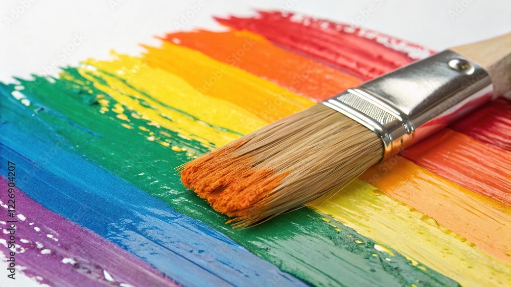 Fototapeta premium Abstract Paint Strokes - Dynamic Colors
