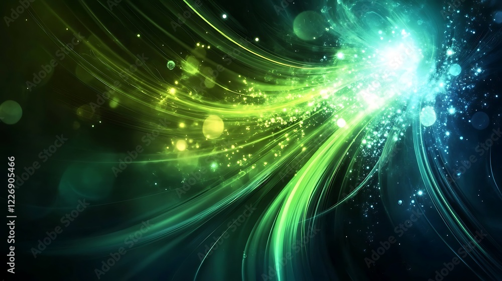 with a color gradient ombre blend of black, dark blue, green, emerald, petrol, teal, lime, yellow, and white. Sharp line stripes intersect dynamically. Bright light flashes, neon glow, metallic with a color gradient ombre blend of black, dark blue, green, emerald, petrol, teal, lime, yellow, and white. Sharp line stripes intersect dynamically. Bright light flashes, neon glow, metallic