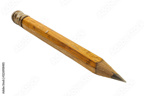 Wallpaper Mural Wooden Pencil Sharpened and Placed on a White Background With a Focus on Detailed Craftsmanship Torontodigital.ca