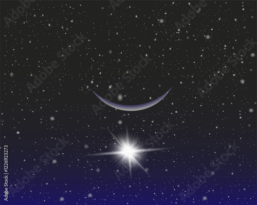 space, stars, flash, light, sky